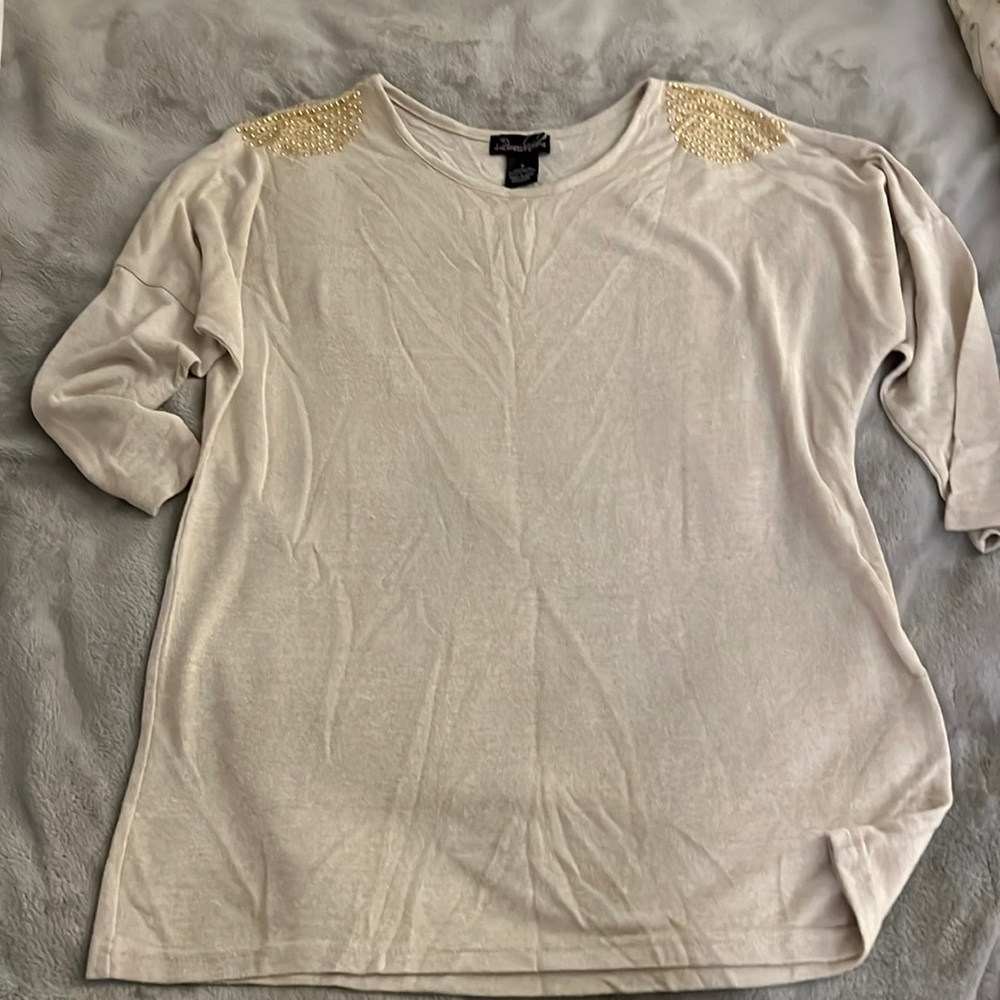 Women’s Long Sleeve Studded Shoulder Top